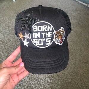 New trucker hat with iron on patches